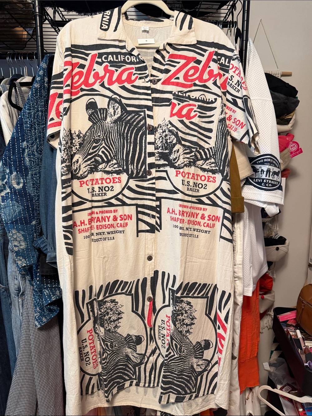 NWT Wack Zebra dress or duster